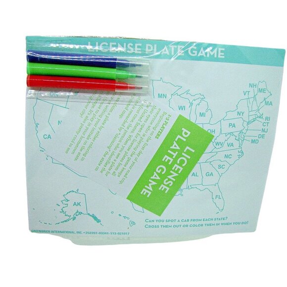 Fun-Tym Unisex Kids On The Move Road Game License Plate Travel Game Lot Of 2 - Picture 5 of 8